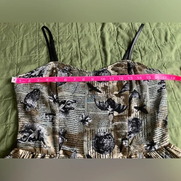 Hot Topic Spin Doctor Luna printed gothic dress - Picture 14 of 16